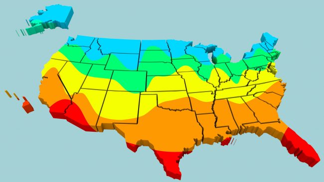temperatura en estados unidos