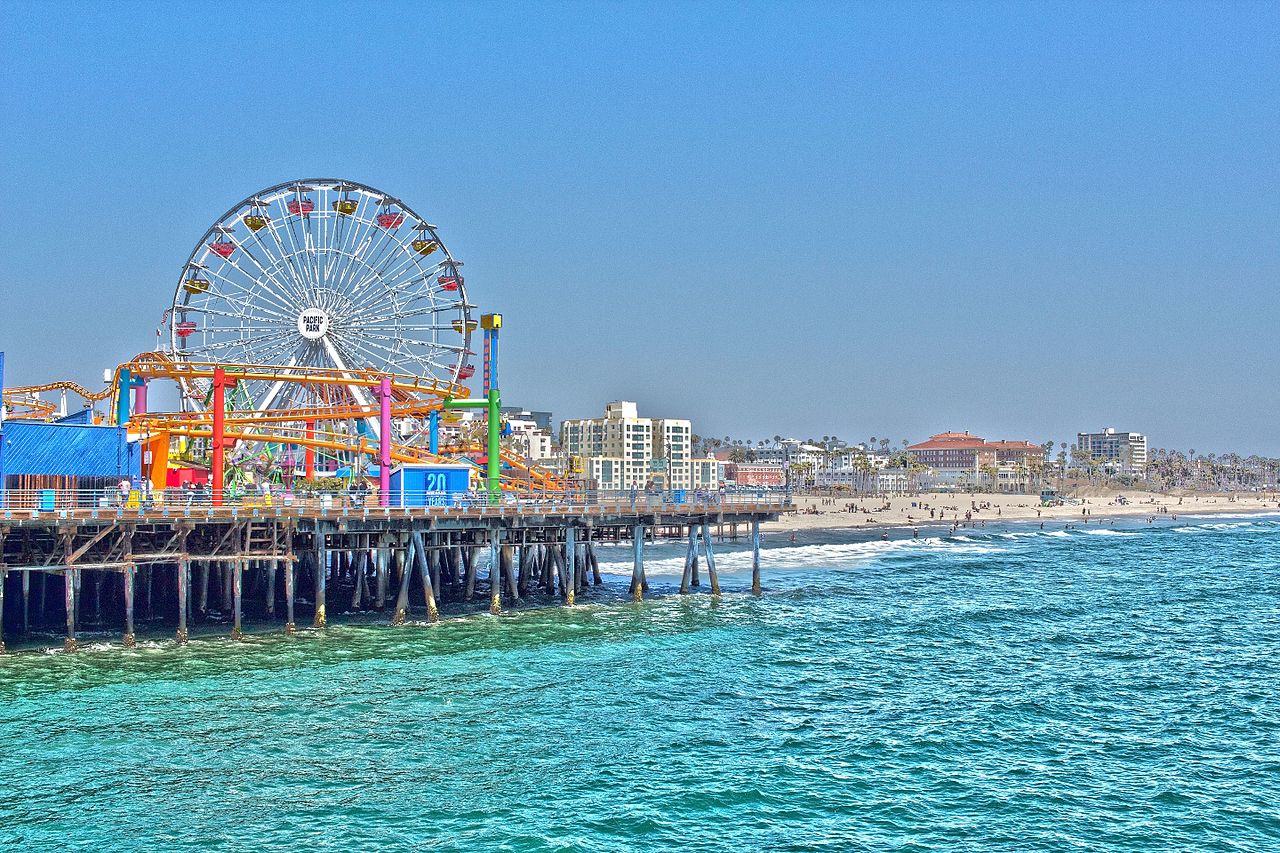 santa monica state beach, california